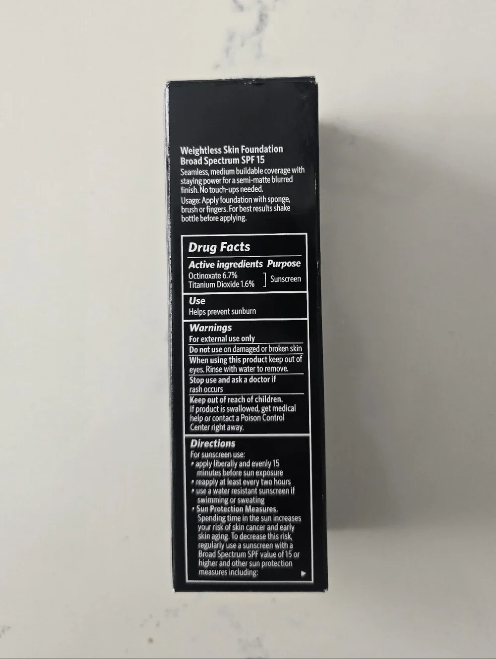 Bobbi Brown Weightless Skin Foundation SPF 15 with Hyaluronic Acid New 1oz